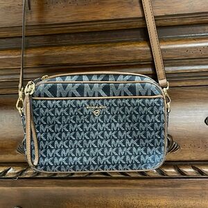 Michael Kors Crossbody blue Jean monogram bag - Jet Set